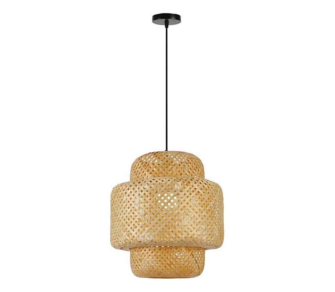 08267L - Lustr na lanku HILO 1xE27/40W/230V pr. 38 cm bambus