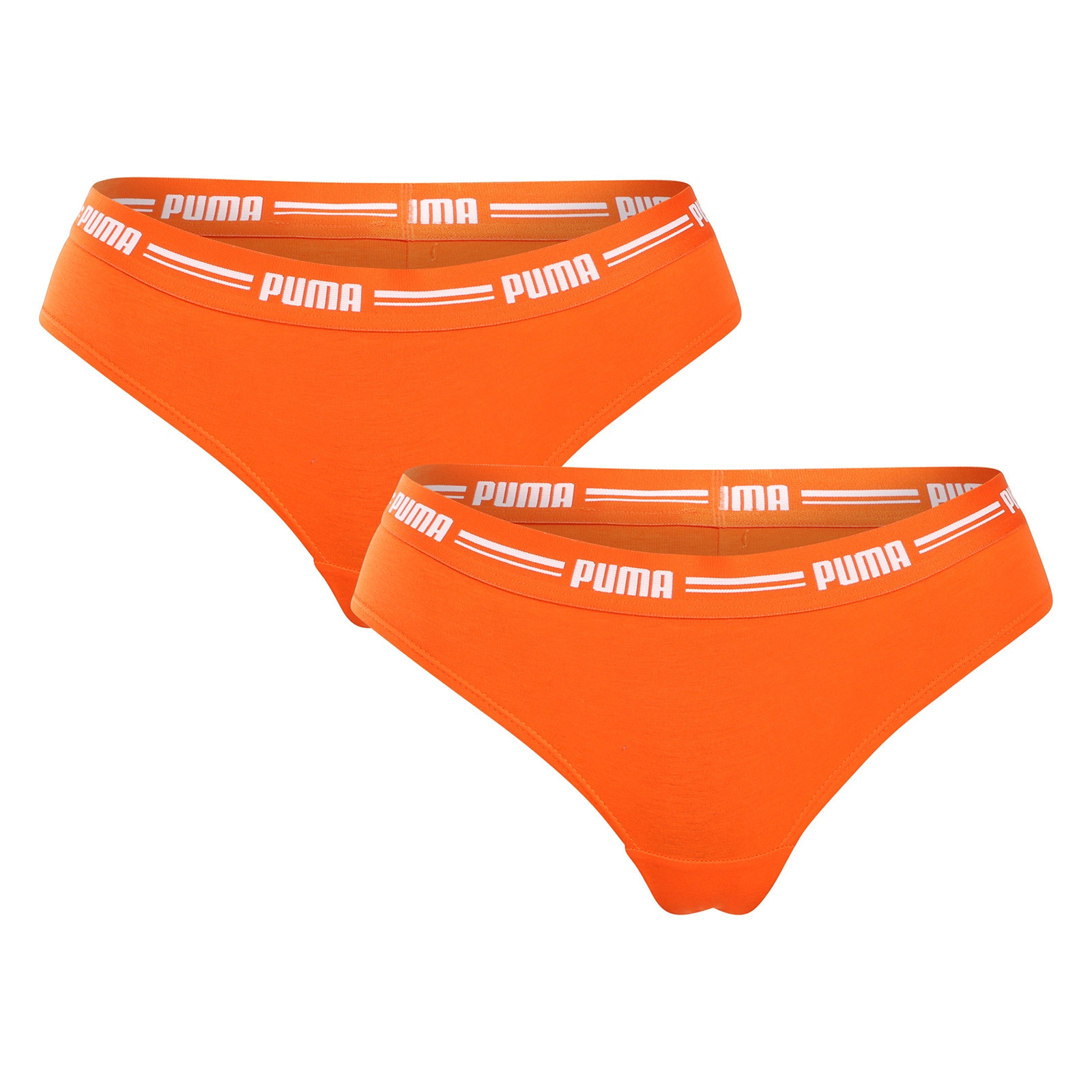 2PACK dámské kalhotky brazilky Puma oranžové (603043001 023) XL