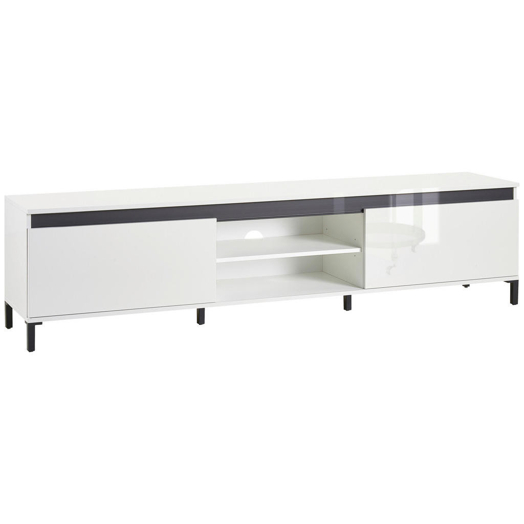 Xora NÍZKÁ KOMODA, bílá, vysoce lesklá bílá, 200/50/40 cm