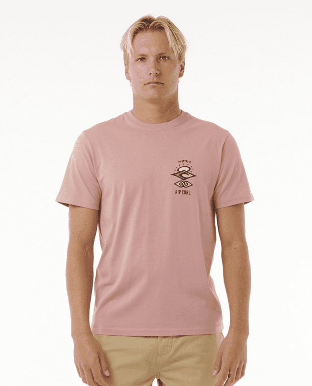 Tričko Rip Curl SEARCH ICON TEE Mushroom