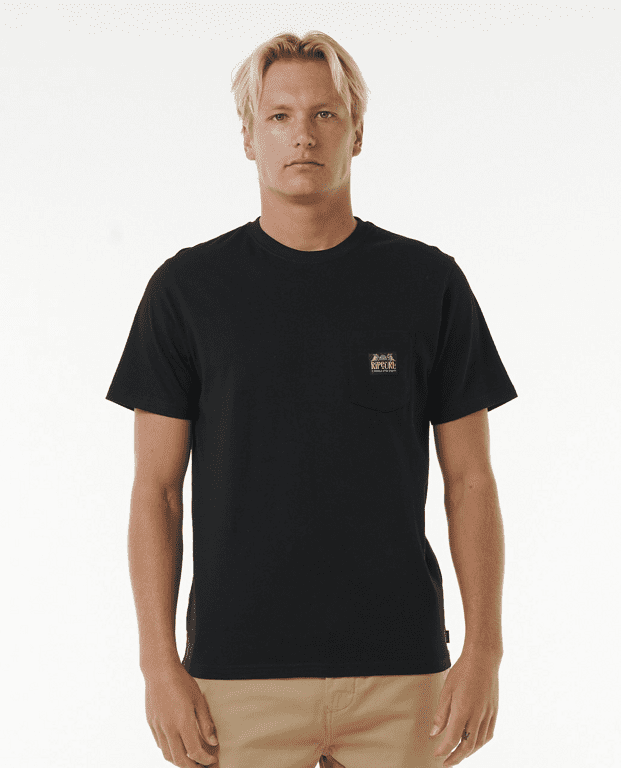 Tričko Rip Curl HORIZON BADGE SS TEE Black