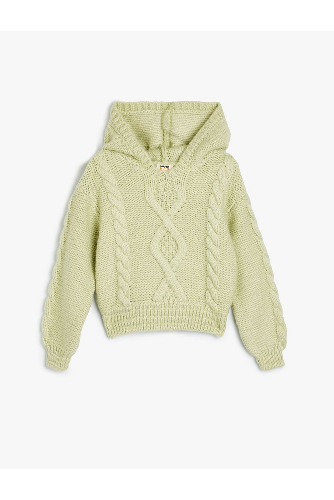 Koton Hooded Knitted Sweater Long Sleeve