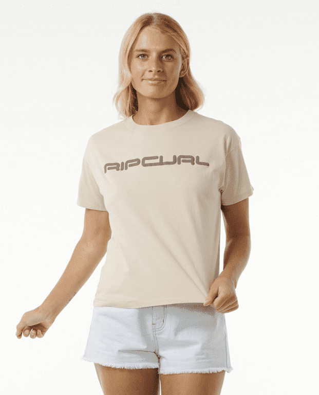 Tričko Rip Curl ICONS OF SURF RELAXED TEE Natural