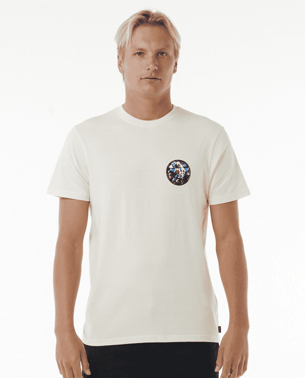 Tričko Rip Curl WETTIE PASSAGE ICON TEE Bone