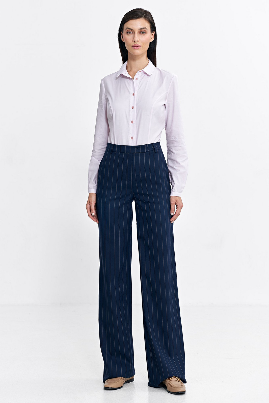 Nife Woman's Pants SD103 Navy Blue