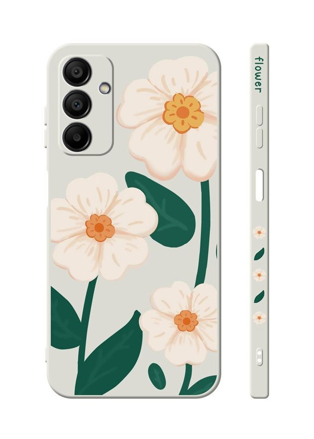 Kryt TopQ Design Samsung A15 Bílé květy 130712
