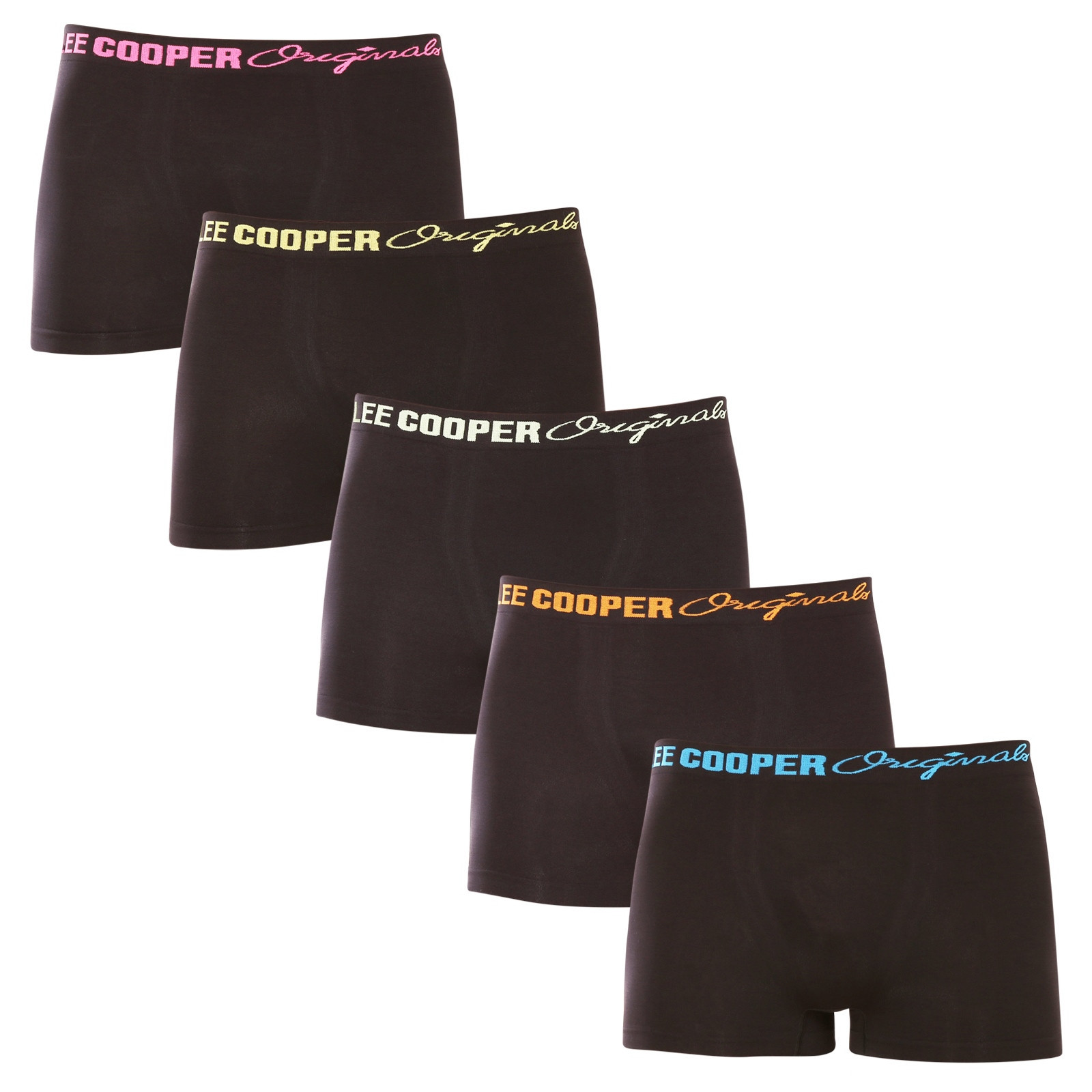 5PACK pánské boxerky Lee Cooper černé (LCU3200774A-1948355) XL, trenky / trenýrky