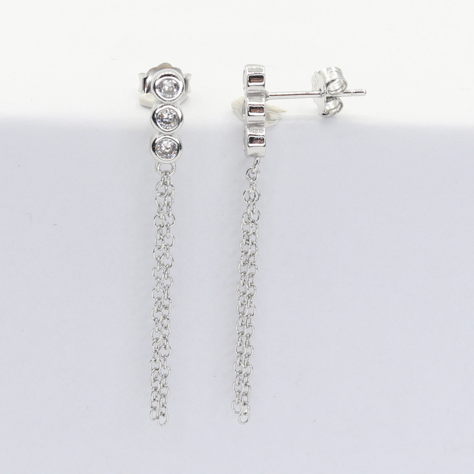 Stříbrné náušnice 111151