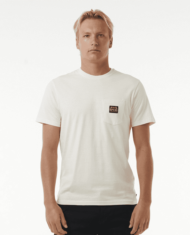 Tričko Rip Curl HORIZON BADGE SS TEE Bone