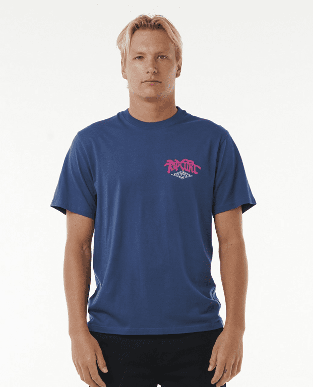 Tričko Rip Curl SHRED TILL DEAD TEE Washed Navy