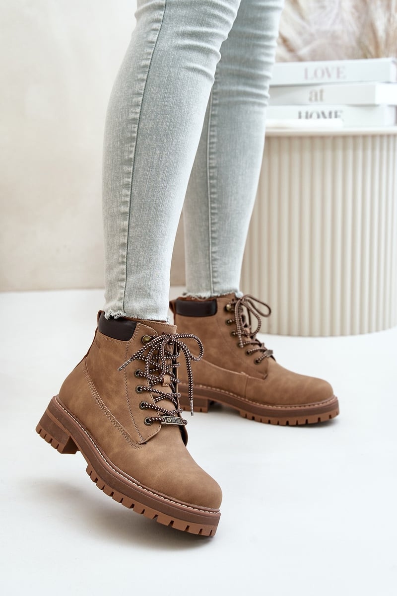 Dámské zateplené trapery Big Star hnědé