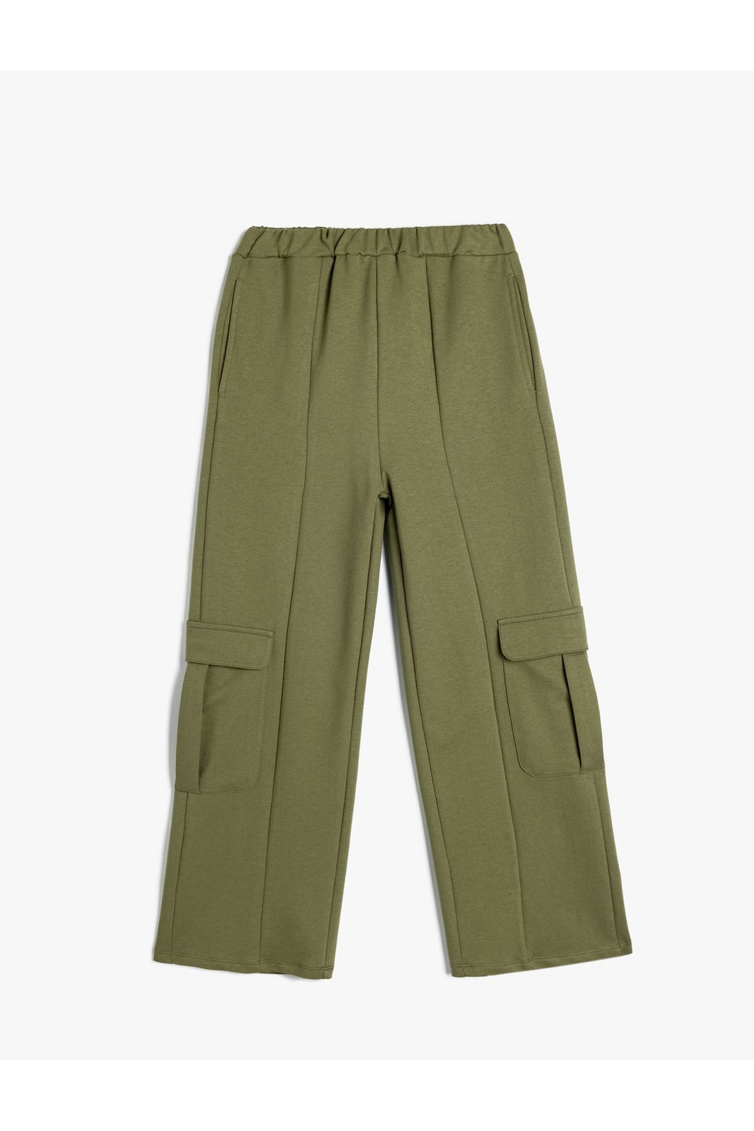 Koton Cargo Pants Wide Leg Cotton with Elastic Waist