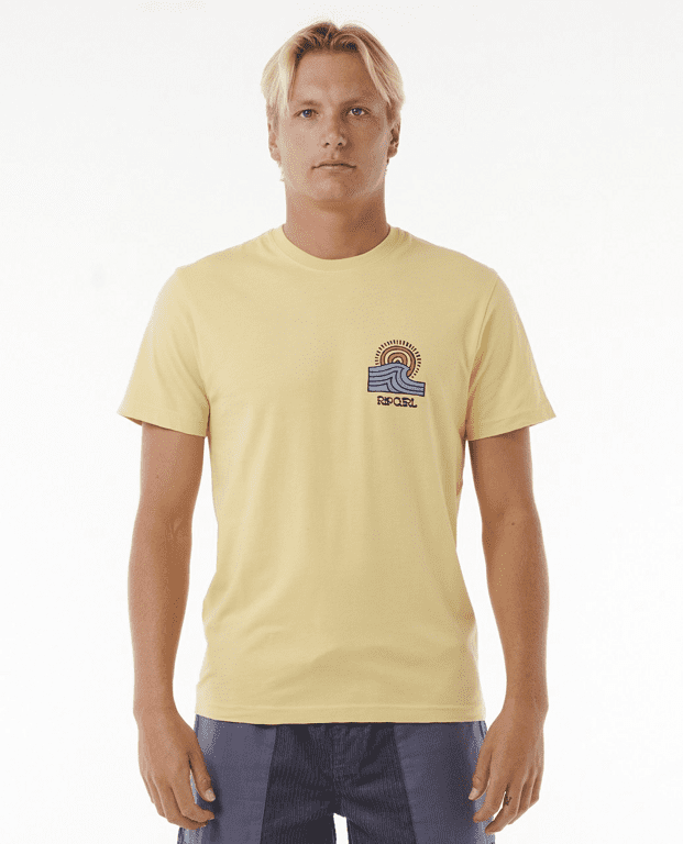 Tričko Rip Curl SWC HAZEY TEE Straw