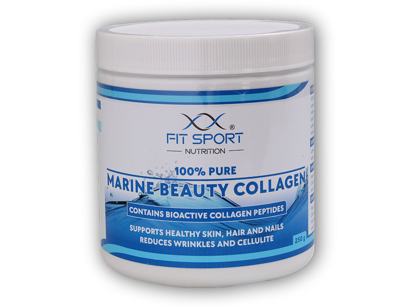 FitSport Nutrition 100% Pure Marine Beauty Collagen 250g Bioaktivní kolagenní peptidy VERISOL