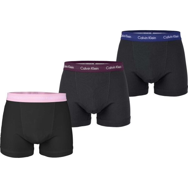 Calvin Klein 3 PACK LO RISE TRUNK Pánské boxerky, černá, velikost