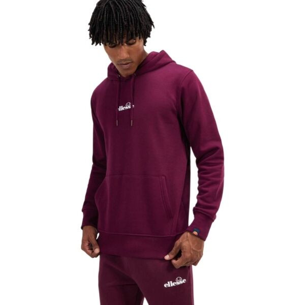 ELLESSE PERSHUTA Pánská mikina, vínová, velikost