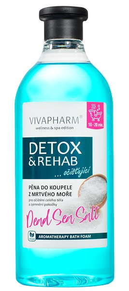 Vivaco VivaPharm Pěna do koupele z mrtvého moře DETOX a REHAB 750 ml