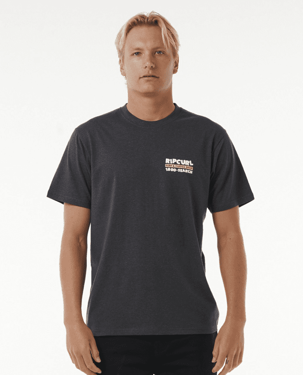 Tričko Rip Curl SURFER DUDE TEE Washed Black