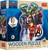Trefl Puzzle 50 Dřevěné - Avengers