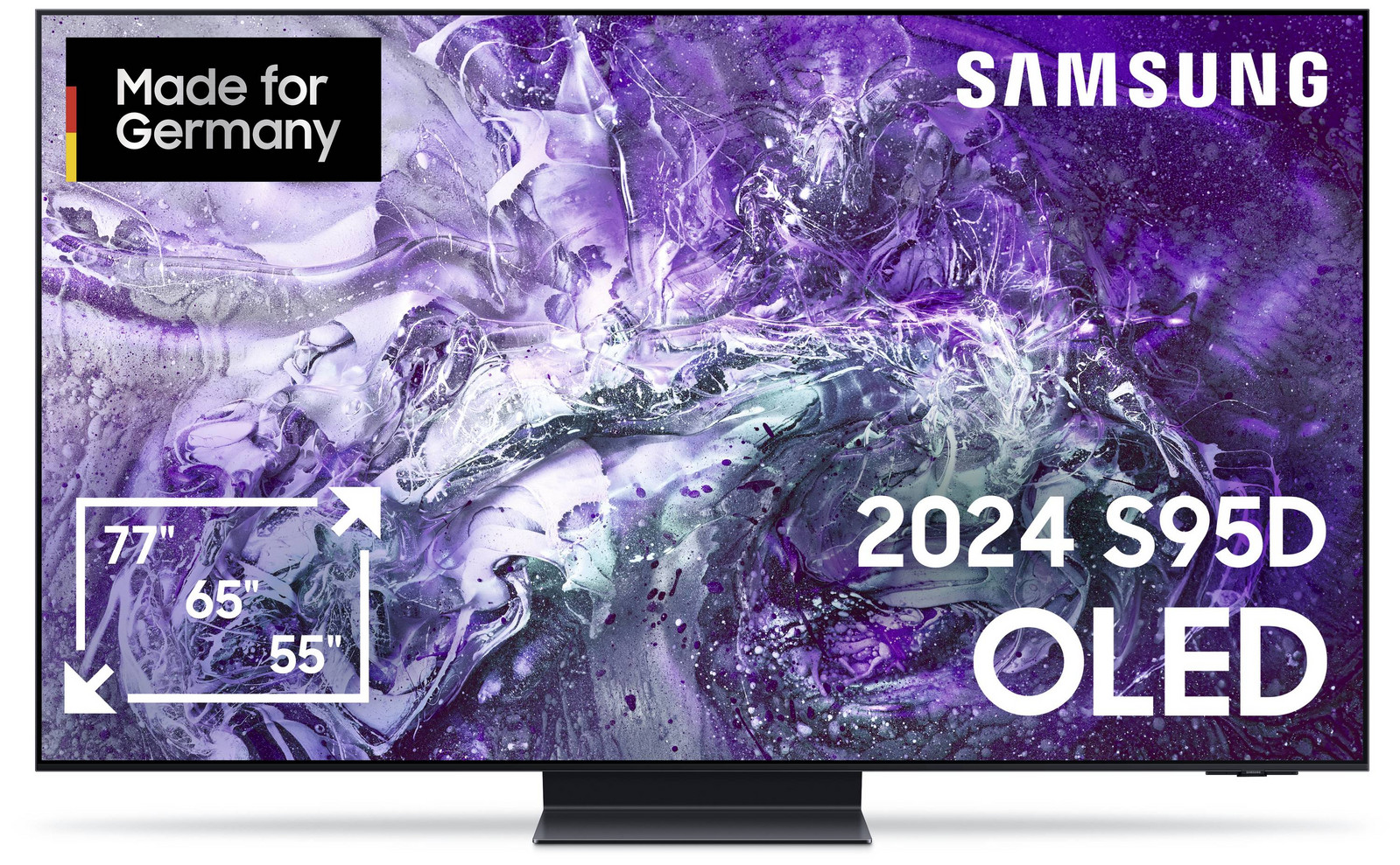 Samsung OLED 4K S95D OLED TV 165.1 cm 65 palec Energetická třída (EEK2021) F (A - G) CI plus , DVBT2 HD, WLAN, UHD, Smart TV černá