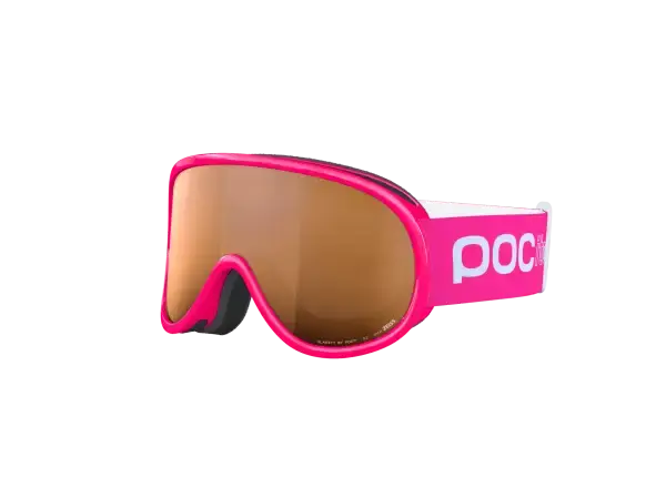 POC POCito Retina dětské lyžařské brýle Fluorescent Pink/Partly Sunny Light Orange