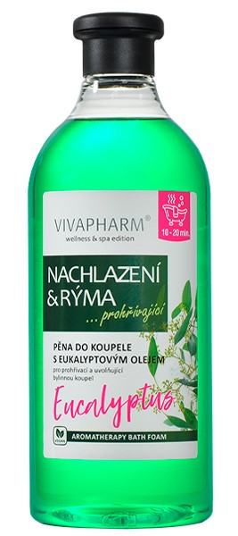 Vivaco VivaPharm Pěna do koupele s eukalyptovým olejem NACHLAZENÍ A RÝMA 750 ml