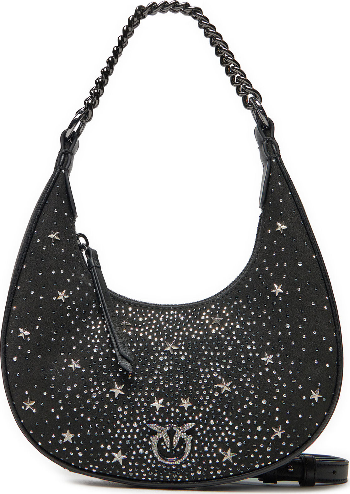 Kabelka PINKO Brioche Hobo Mini AI 24-25 PLTT 101433 A20F Černá