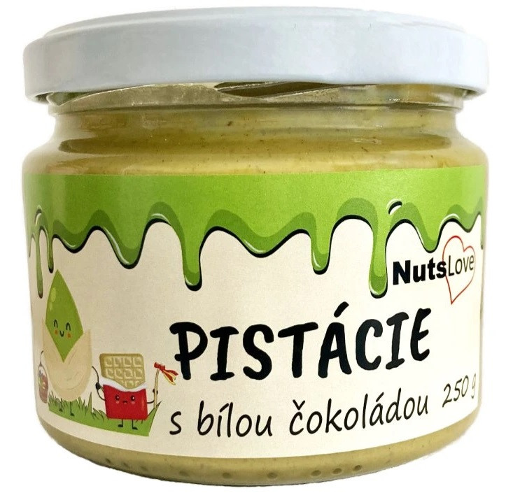 NutsLove Pistácie s bílou čokoládou 250 g