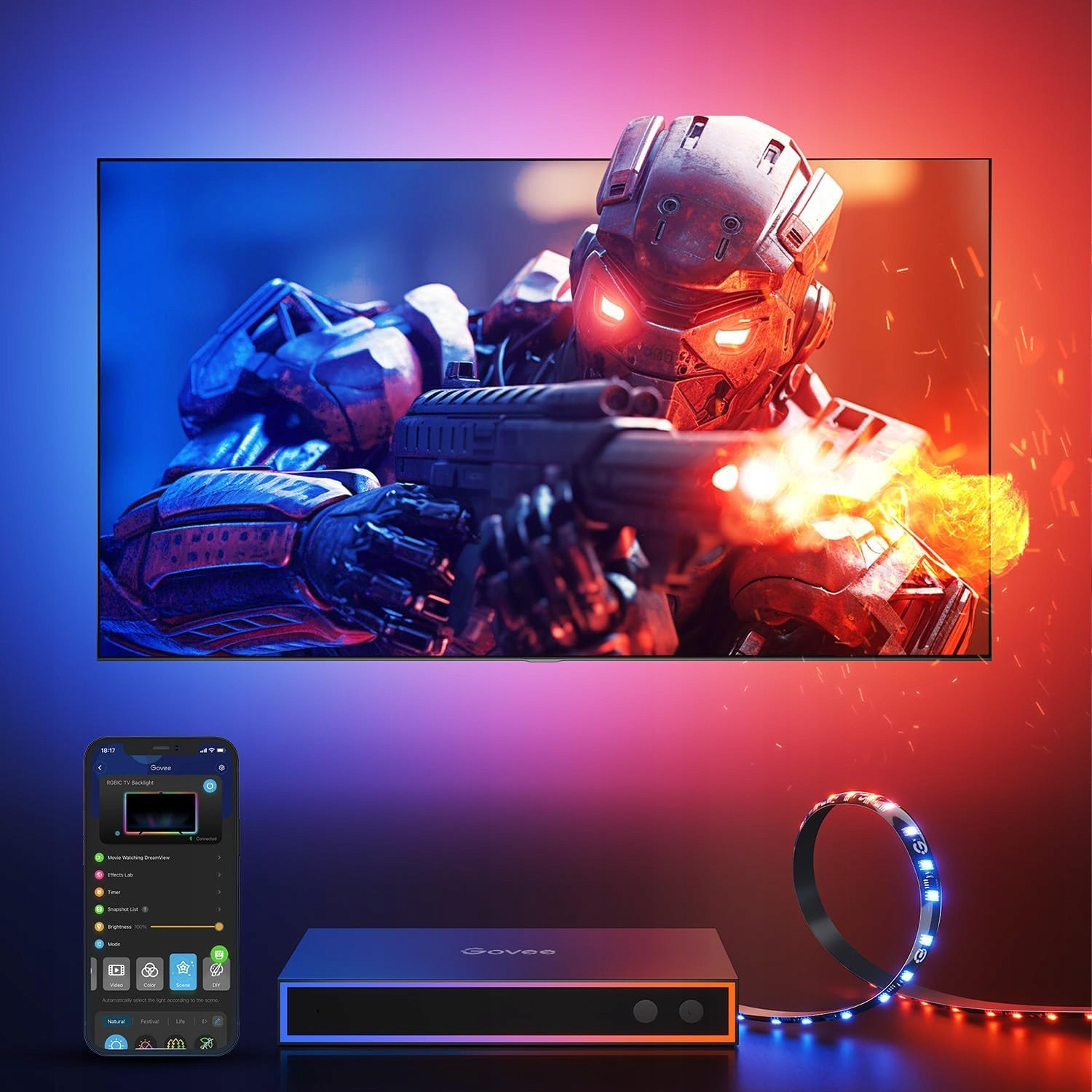 Podsvícení Rgbic Tv Set Govee 55-65'' Gaming