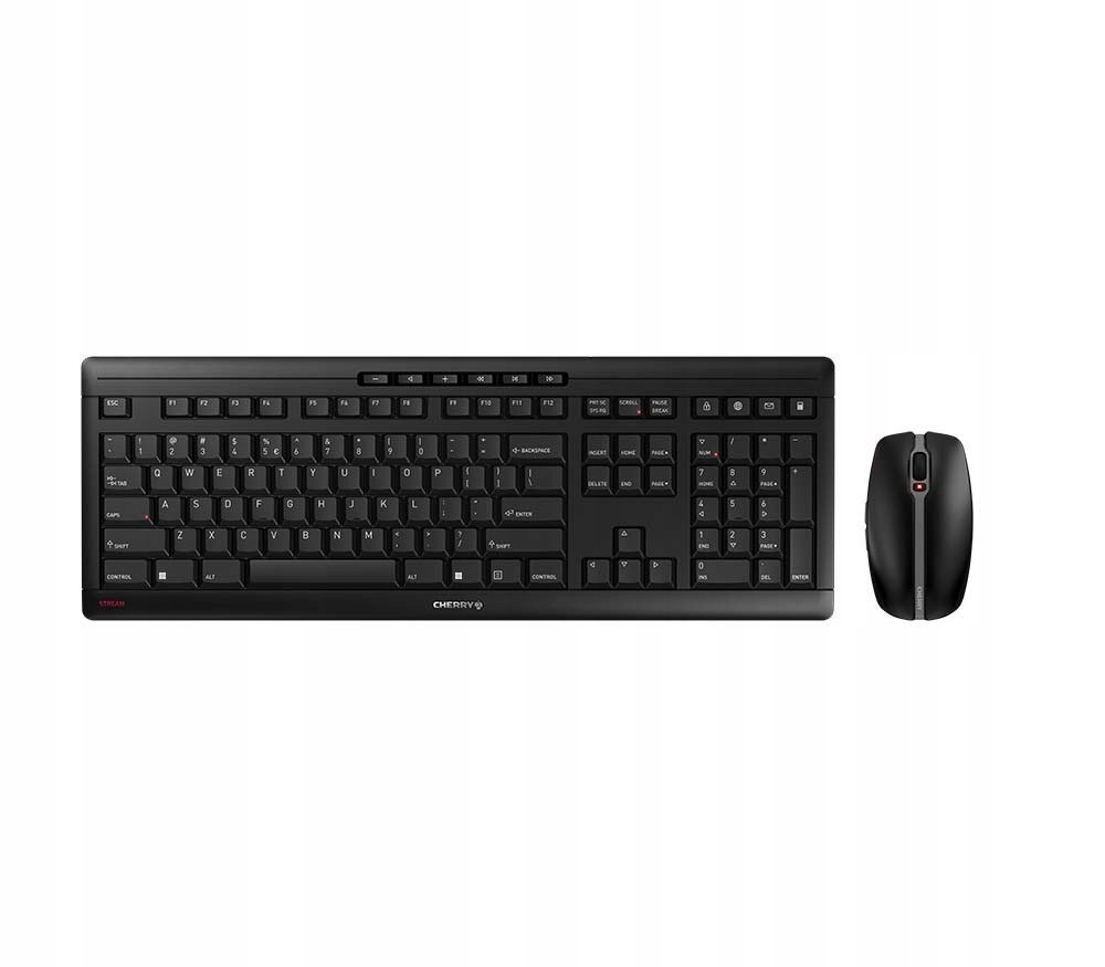 Cherry Stream Desktop klávesnice Přiložená myš Kancelář Rf Wireless Qwerty