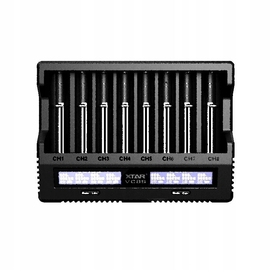 Nabíječka baterií 18650/26650/AAA/AA Li-ion a NiMH Xtar VC8S