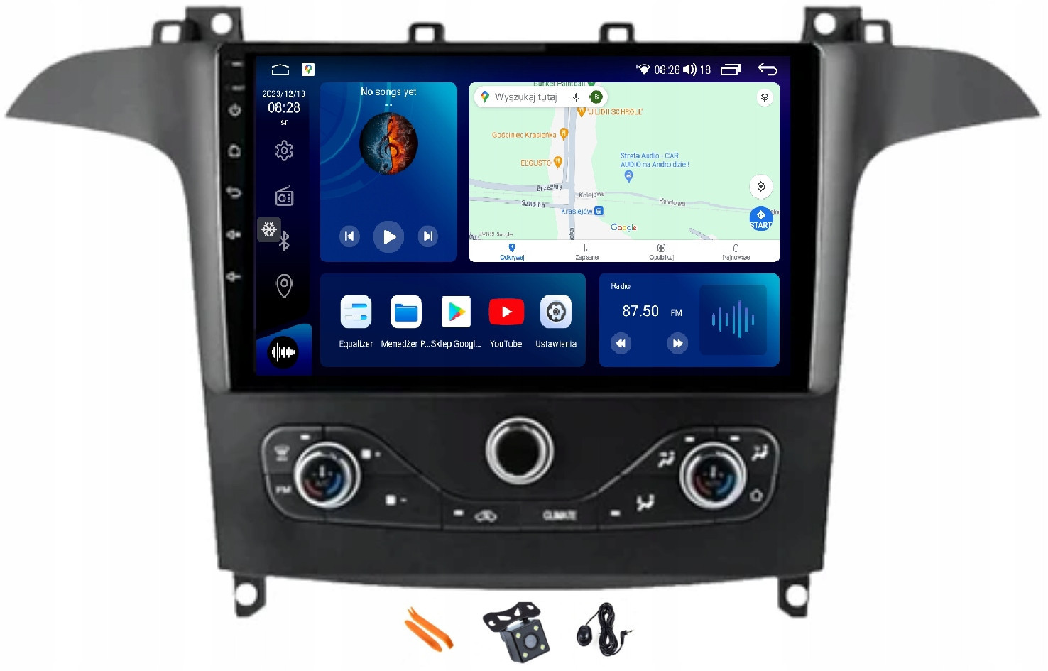 Radio Android Navigace Qled Carplay Lte Gps Dsp Ford Galaxy 2 06-15