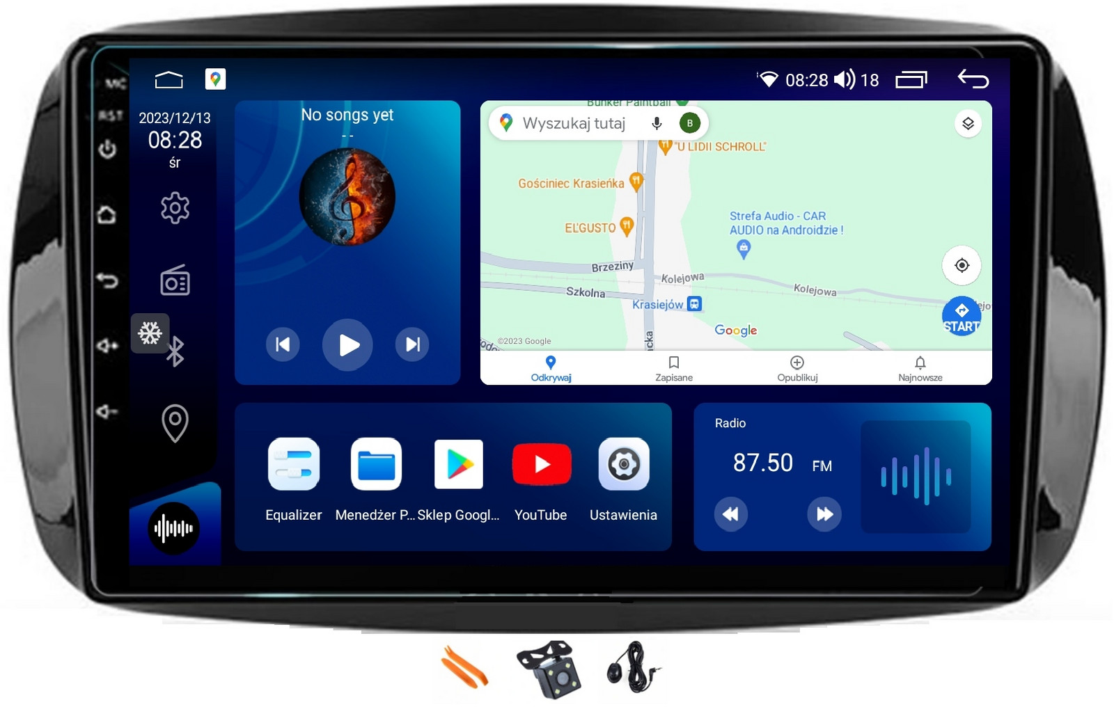 Radio Android Gps Qled Carplay Smart Fortwo Forfour W453 A453 C453 15-19