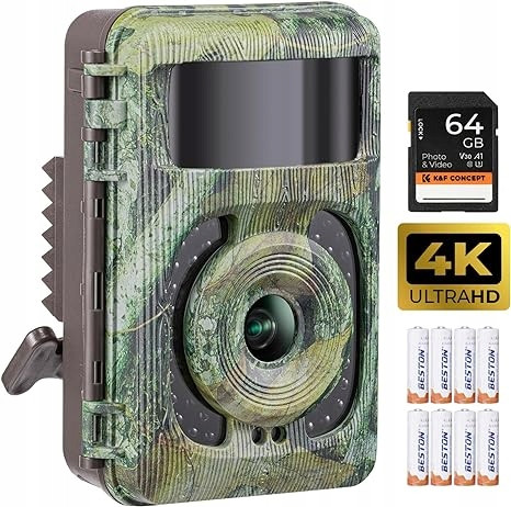 Kamera Pro Pozorování Divokých Zvířat 4K 32 Mp K&f Concept IP66 64 Gb Sd