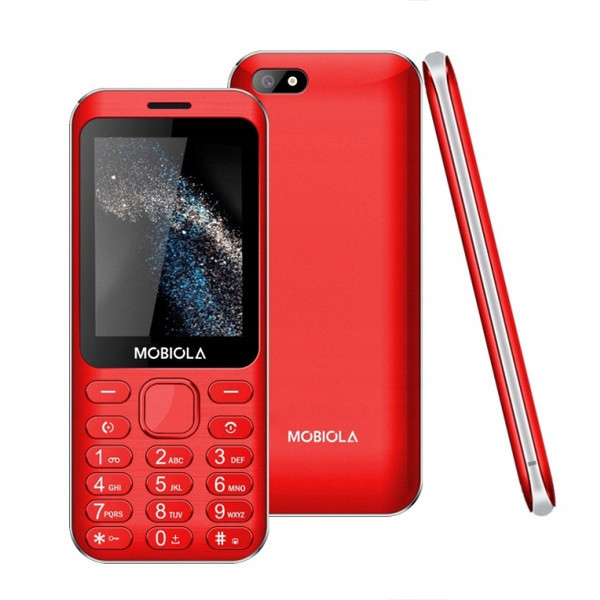 Klasický telefon pro seniory Mobiola MB3200i Červený velká tlačítka