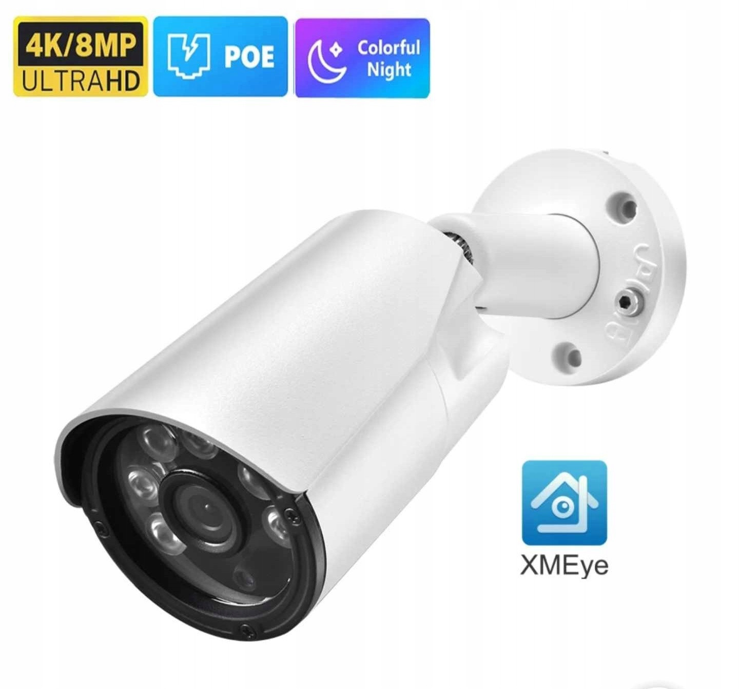 Tubulární Kamera G-vision Ip 8MPX 2,8mm Audio Barevný Obraz V Noci h265+