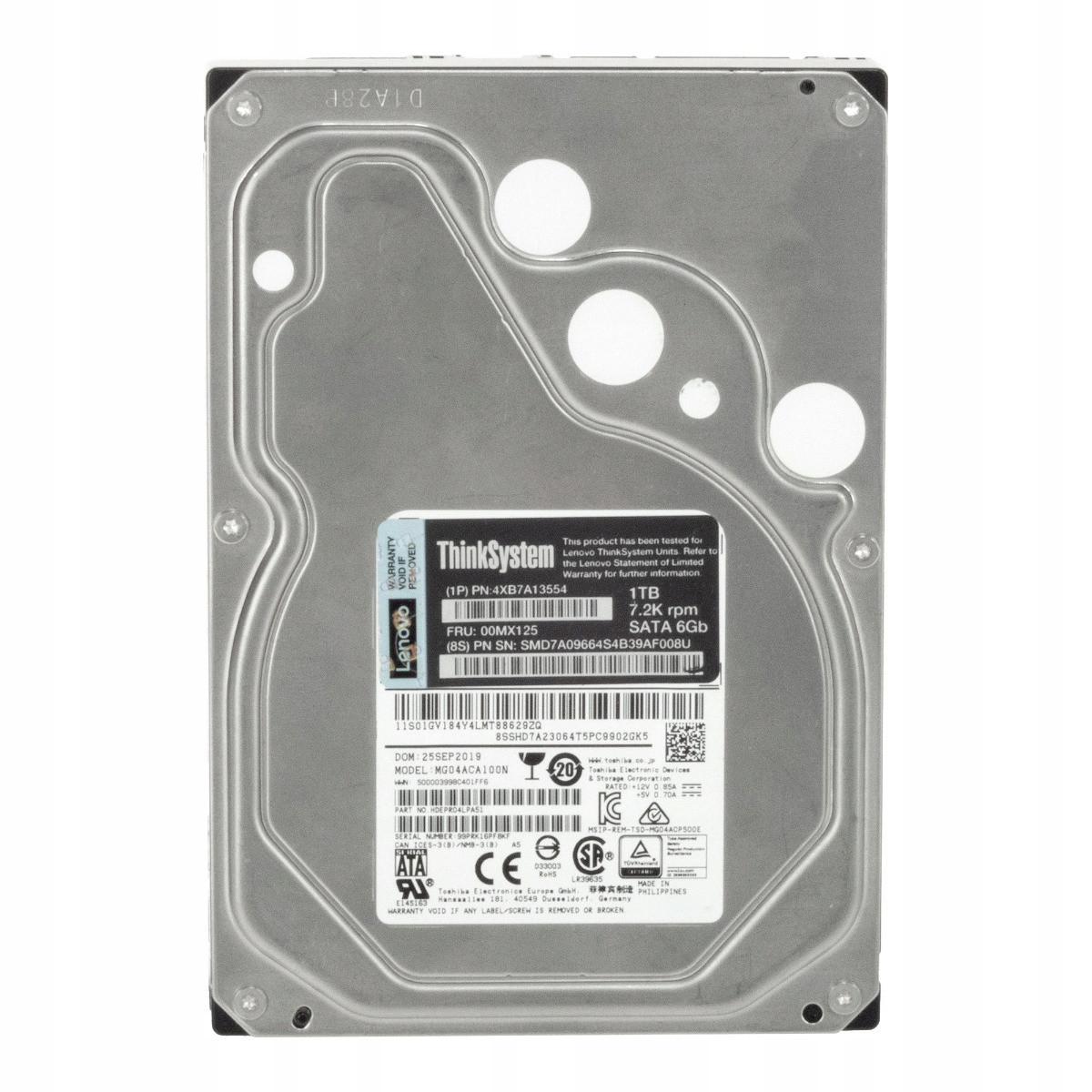Lenovo 00MX125 1TB 7.2K 128MB Sata III 3.5'' MG04ACA100N