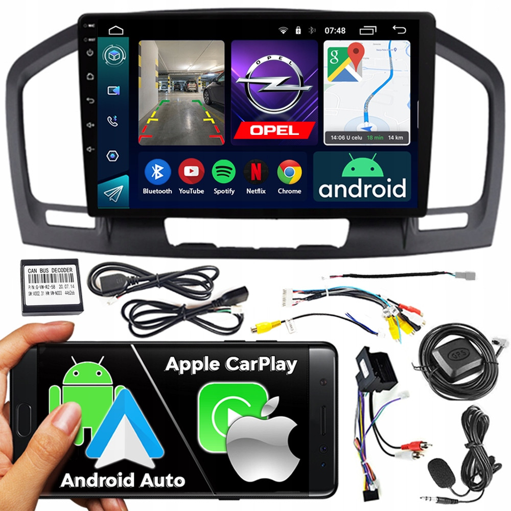 2DIN Ncs Autorádio RS-305 Opel Insignia 2008-2013 Android Navigace