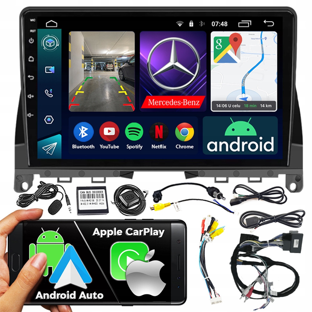 Ncs Autorádio RS-305 Mercedes-benz W204 2007-2010 Android Navigace