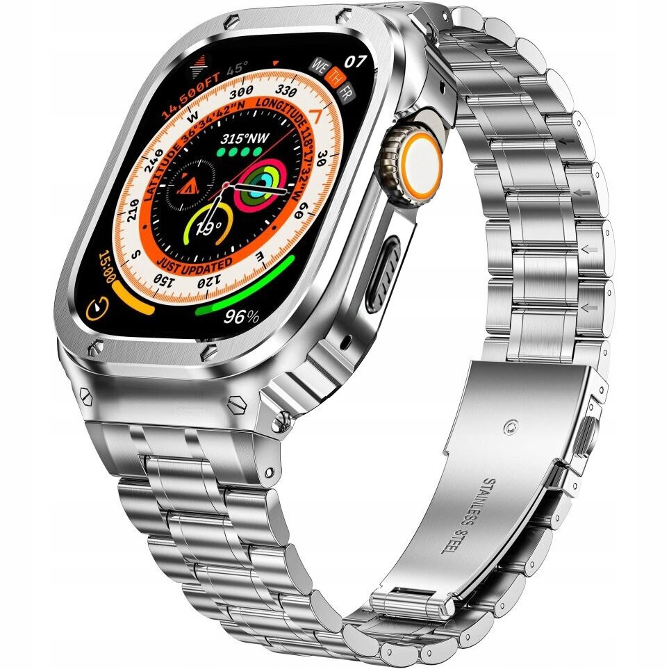 Řemínek Náramek Z Pouzdro Pro Apple Watch 7/8/9 45MM Elegantní Čelenka