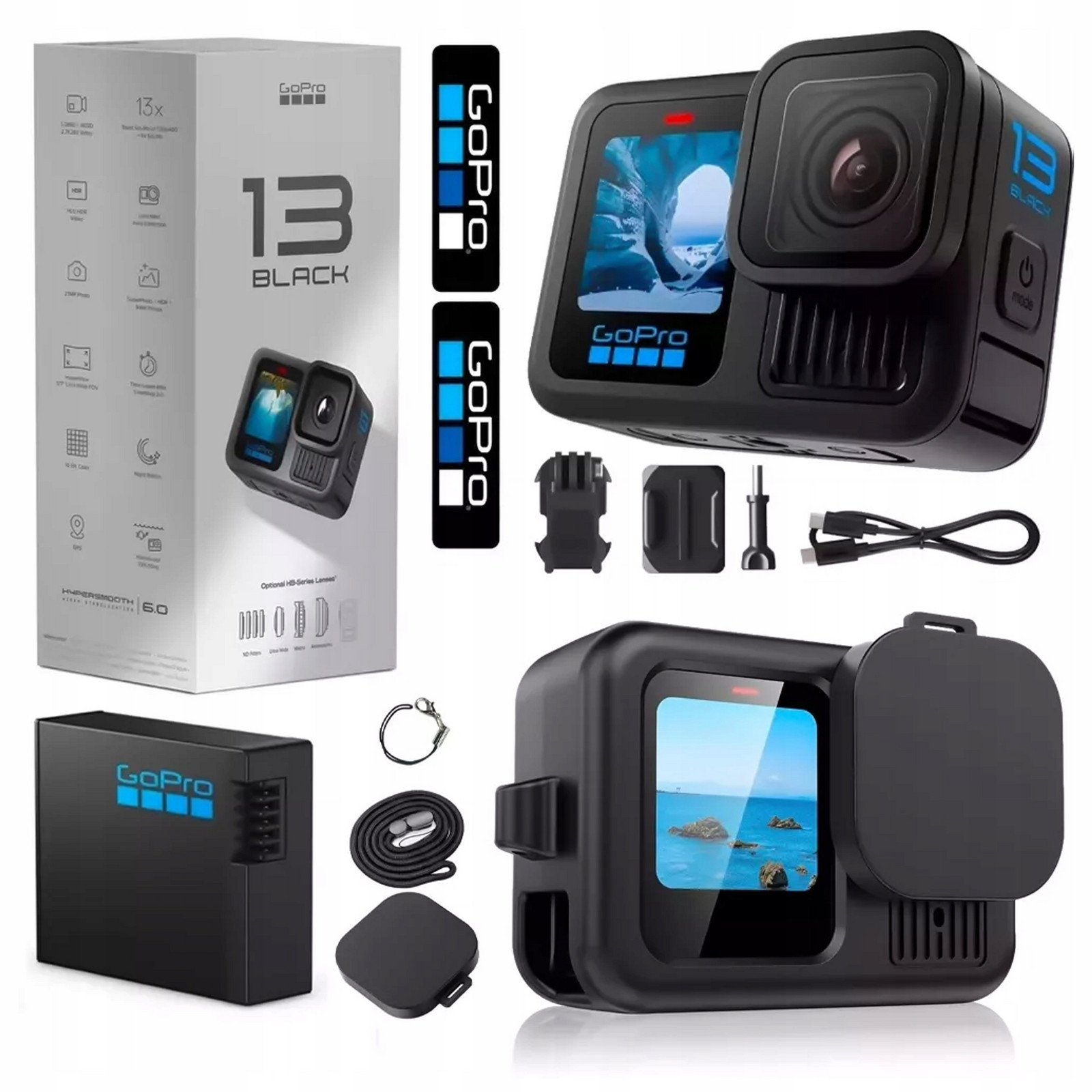 GoPro Hero 13 Black Vodotěsná 5.3K kamera Pouzdro Silikonové pouzdro