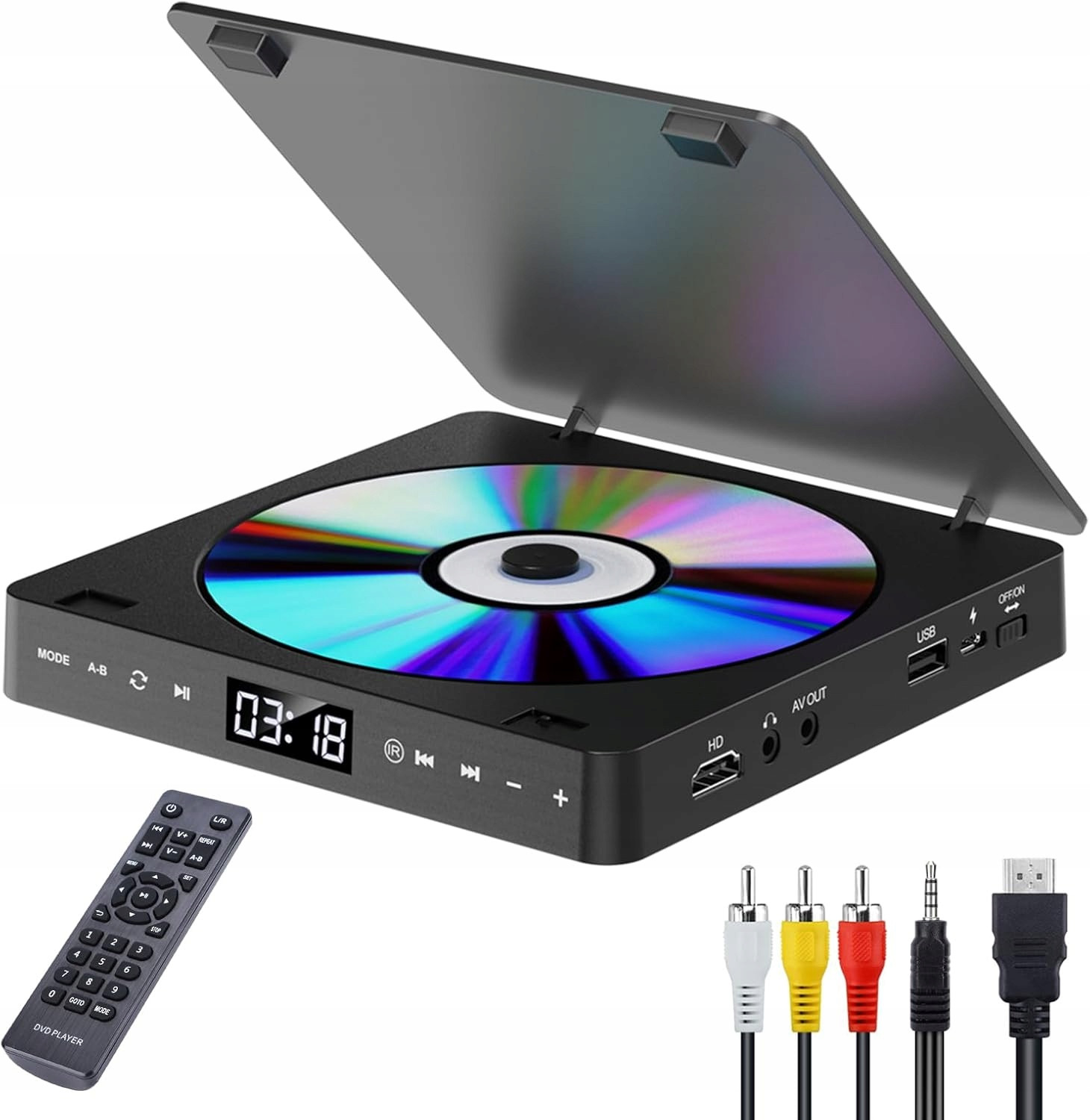 Externí Mechanika CD Přehrávač Gueray KC-708 Hdmi Jack 3.5MM Usb Pro