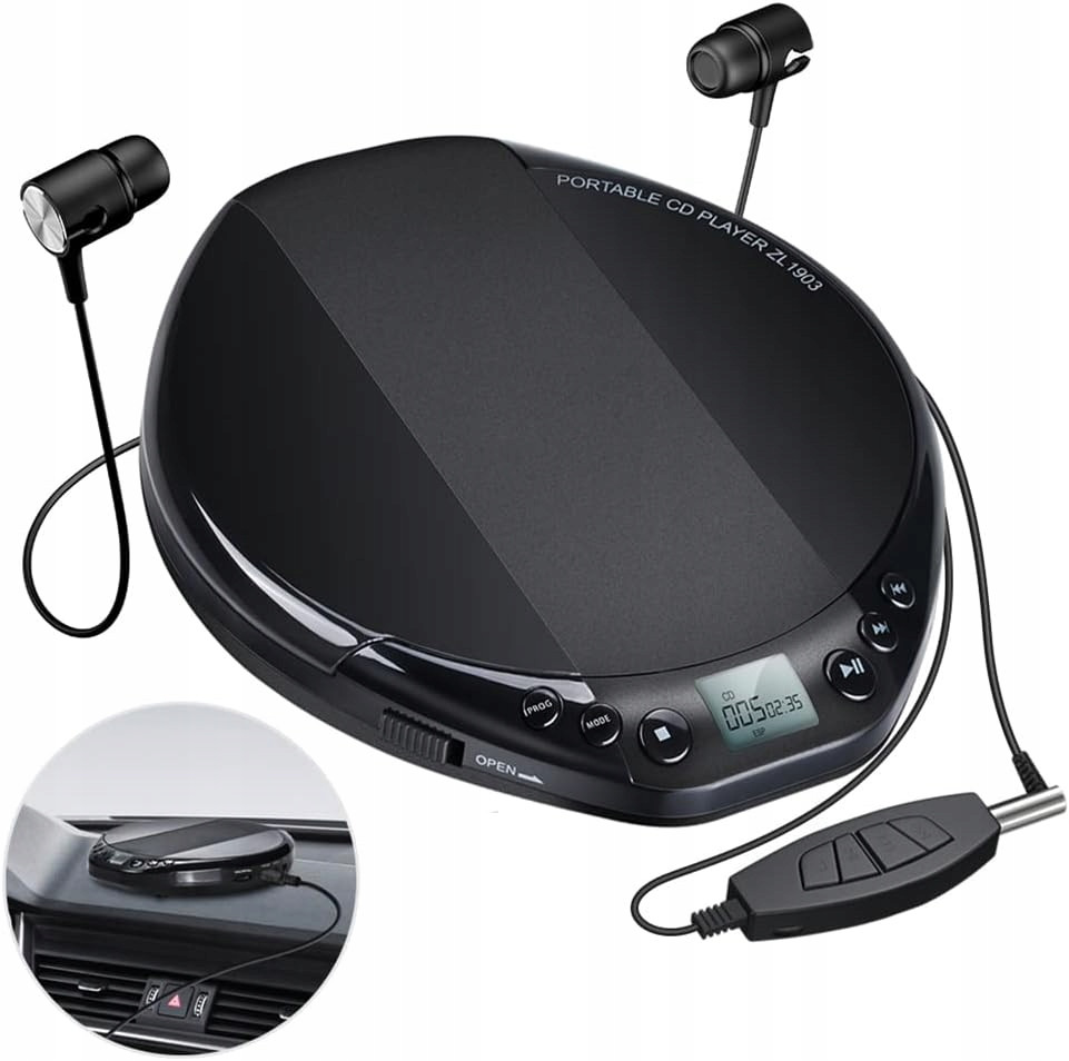 CD Přehrávač Walkman Gueray Discman Aux 3,5MM Hifi MP3 Přenosný Pro