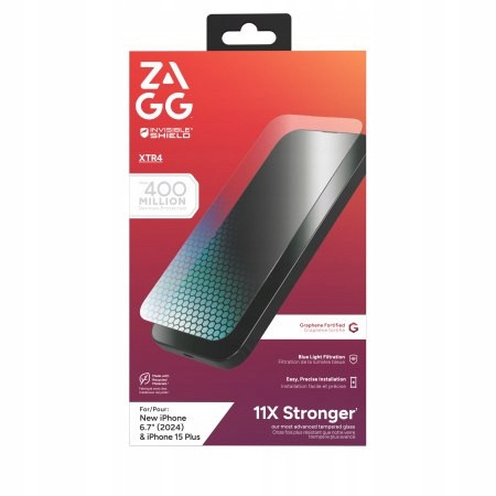 Zagg InvisibleShield Glass XTR4 sklo s grafenem a filtrem svět