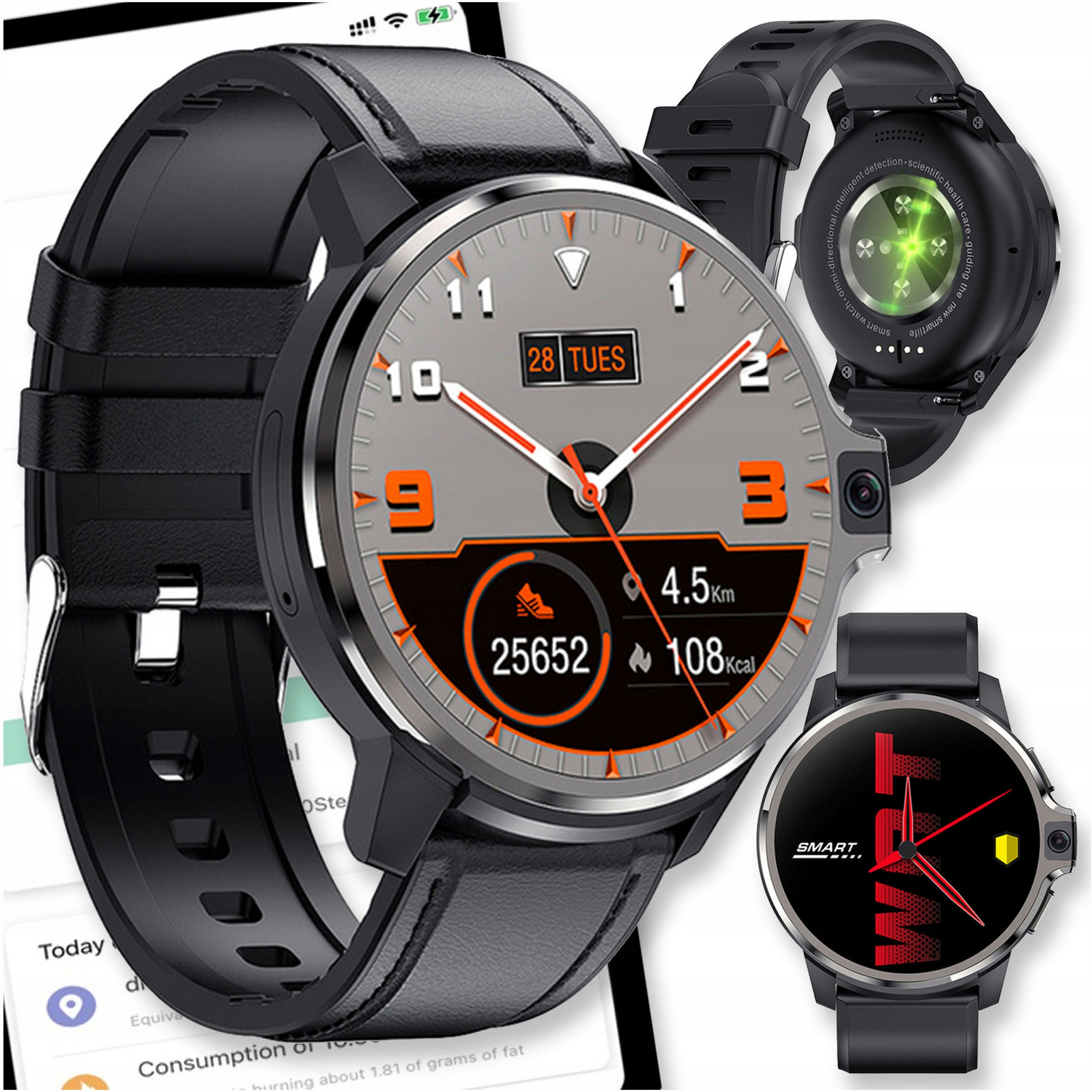 Chytré Hodinky Watch Pánské Gps Hodinky Smart Sport Zdraví Funkce Hovoru Puls