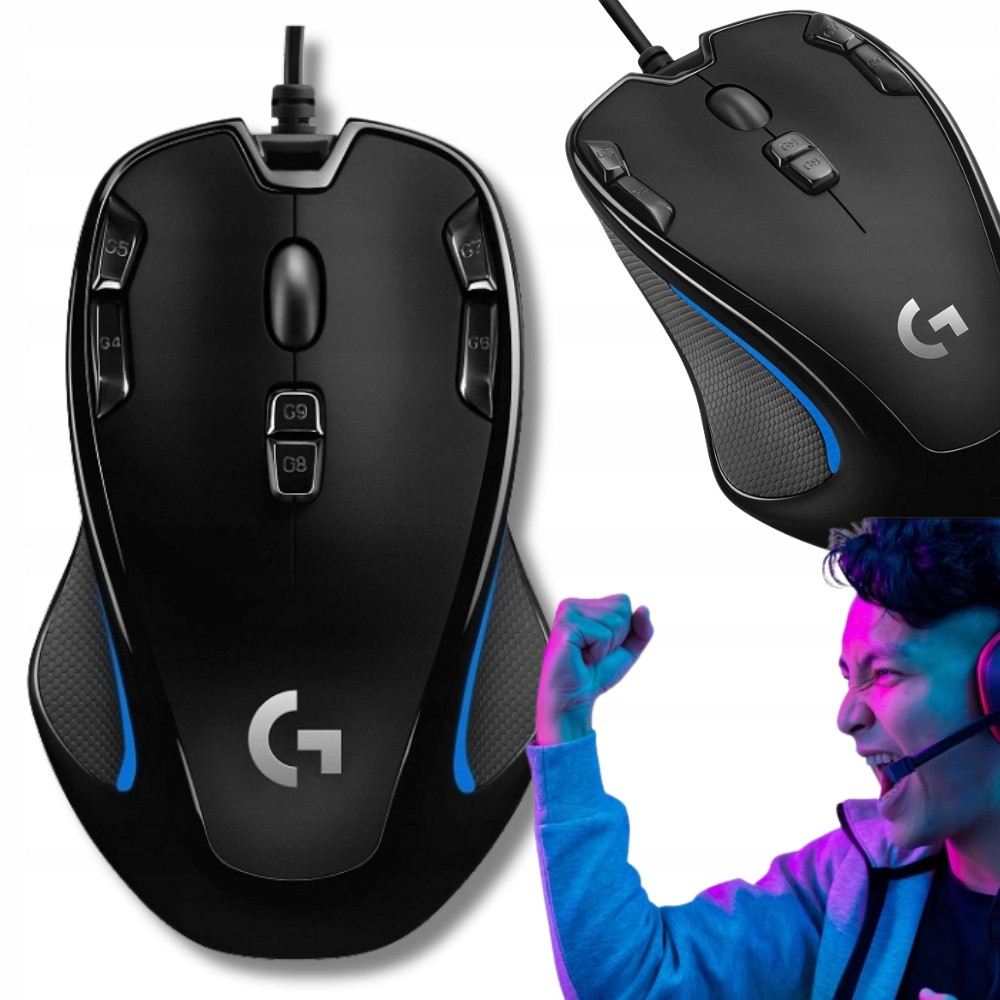 Přesná Herní Myš drátová Myš pro hráče Logitech symetrická