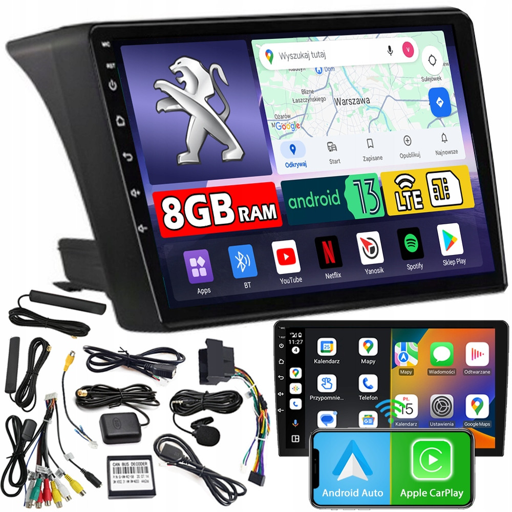 Ncs Autorádio ZQ9 Peugeot Boxer 2 2006-2014 Android 8GB Lte