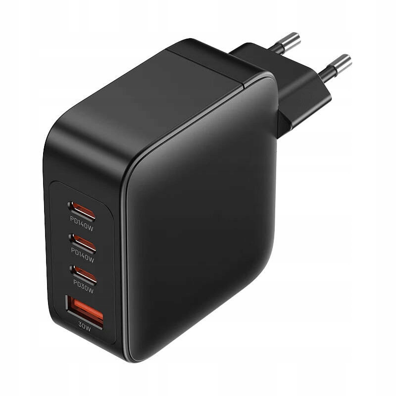 Vention Rychlá síťová nabíječka Napájecí adaptér 3x Usb-c Usb-a Kostka 140W Pd