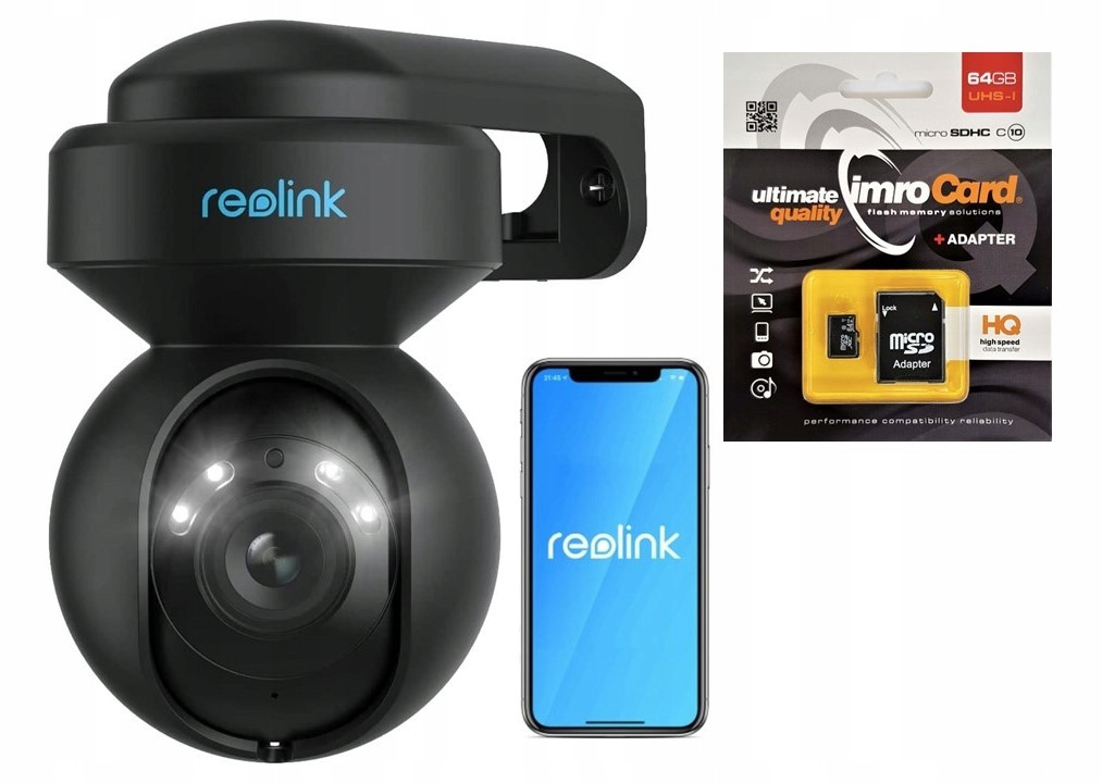 Kamera Reolink E Series E540 Černá WiFi 5MP 3xZoom 64GB Karta