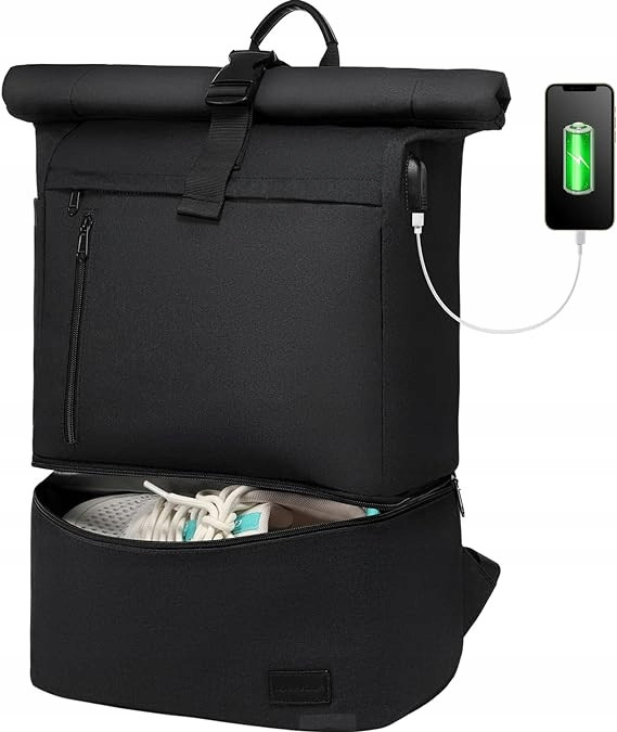 Batoh Na Notebook Lovevook Voděodolný 15,6 Palce Černý Rolltop